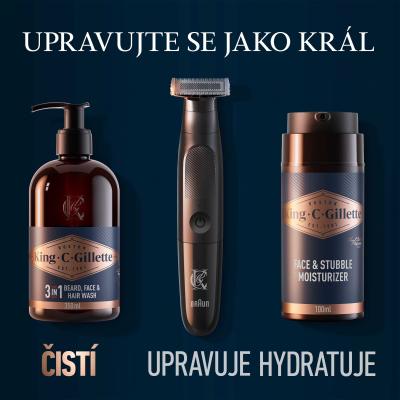 Gillette King C. Beard &amp; Face Wash Šampon za brado za moške Set