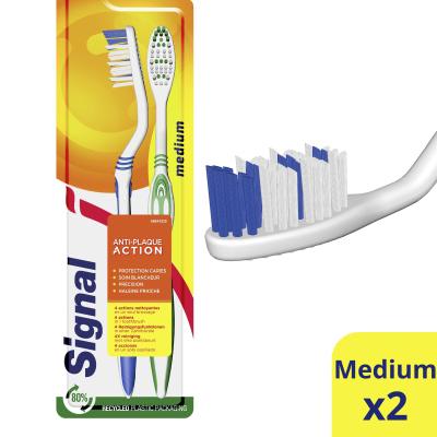 Signal Antiplaque Toothbrush Medium Zobna ščetka Set