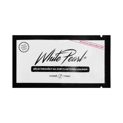 White Pearl PAP Charcoal Whitening Strips Beljenje zob Set