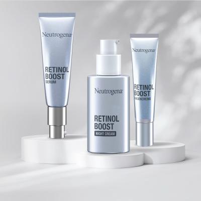 Neutrogena Retinol Boost Darilni set nočna krema za obraz Retinol Boost Night Cream 50 ml + dnevni serum za obraz Retinol Boost Serum 30 ml + krema za področje okoli oči Retinol Boost Eye Cream 15 ml