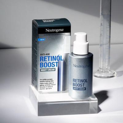 Neutrogena Retinol Boost Darilni set nočna krema za obraz Retinol Boost Night Cream 50 ml + dnevni serum za obraz Retinol Boost Serum 30 ml + krema za področje okoli oči Retinol Boost Eye Cream 15 ml