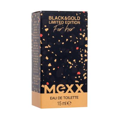 Mexx Black &amp; Gold Limited Edition Toaletna voda za ženske 15 ml