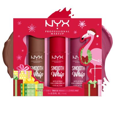 NYX Professional Makeup Fa La La L.A. Land Smooth Whip Matte Lip Cream Trio Darilni set šminka Smooth Whip Matte Lip Cream 3 x 4 ml