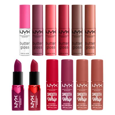 NYX Professional Makeup Fa La La L.A. Land 12 Days Of Kissmas Darilni set glos za ustnice 6 kos + šminka 6 kos