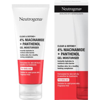 Neutrogena Clear &amp; Defend+ Gel Moisturiser Gel za obraz 50 ml