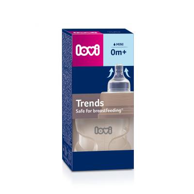 LOVI Trends Bottle 0m+ Beige Otroška steklenička za otroke 120 ml