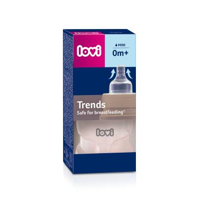 LOVI Trends Bottle 0m+ Pink Otroška steklenička za otroke 120 ml