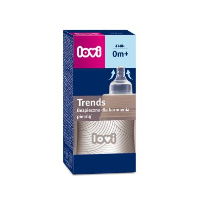 LOVI Harmony Trends Bottle 0m+ Otroška steklenička za otroke 120 ml