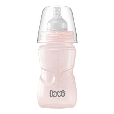 LOVI Trends Bottle 3m+ Pink Otroška steklenička za otroke 250 ml