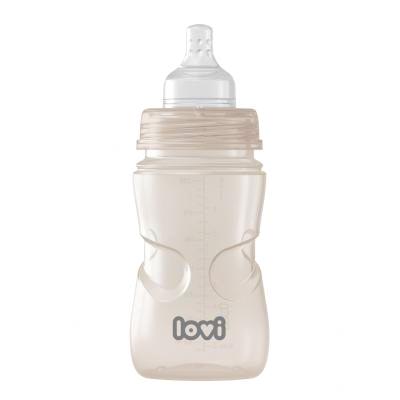 LOVI Trends Bottle 3m+ Beige Otroška steklenička za otroke 250 ml