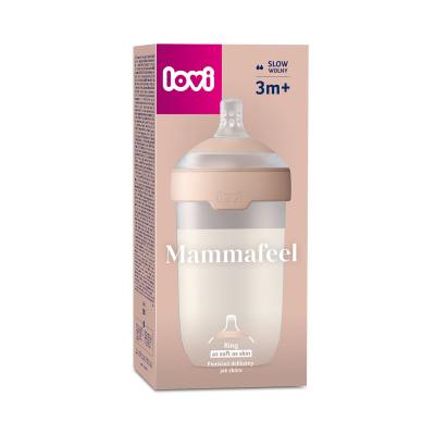 LOVI Mammafeel Bottle 3m+ Otroška steklenička za otroke 250 ml