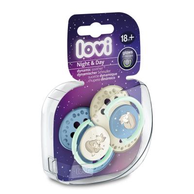 LOVI Night &amp; Day Dynamic Soother Boy 18m+ Duda za otroke 2 kos