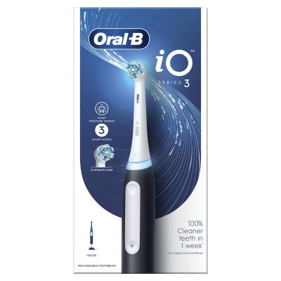 Oral-B iO Series 3 Black Oscilacijska zobna ščetka 1 kos