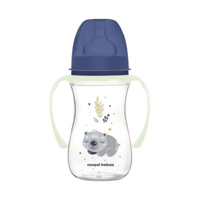 Canpol babies Sleepy Koala Easy Start Anti-Colic Bottle Blue 3m+ Otroška steklenička za otroke 240 ml