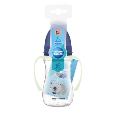 Canpol babies Sleepy Koala Easy Start Anti-Colic Bottle Blue 3m+ Otroška steklenička za otroke 240 ml