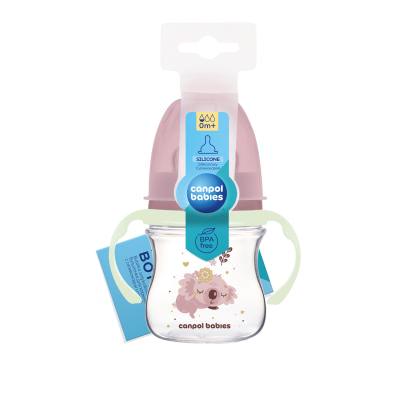 Canpol babies Sleepy Koala Easy Start Anti-Colic Bottle Pink 0m+ Otroška steklenička za otroke 120 ml