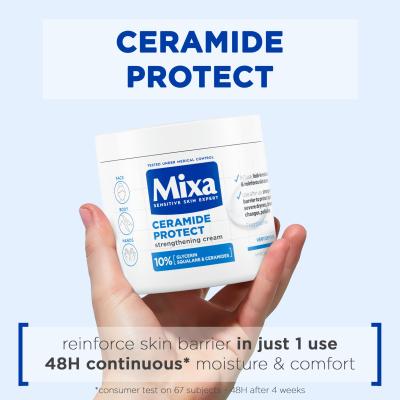 Mixa Ceramide Protect Strengthening Cream Krema za telo za ženske 400 ml