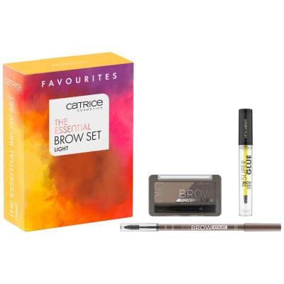 Catrice The Essential Brow Set Darilni set svinčnik za obrvi Eye Brow Stylist 1,6 g 020 Date With Ash-Ton + senčilo za obrvi Brow Powder Waterproof 4 g 010 Ash Blond + gel za obrvi Super Glue Brow Styling Gel 4 ml 010 Ultra Hold