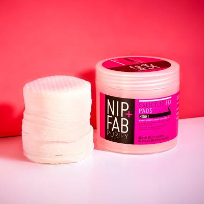 NIP+FAB Purify Salicylic Fix Night Pads Čistilni robčki za ženske 60 kos