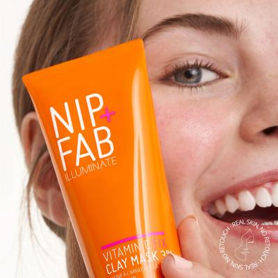 NIP+FAB Illuminate Vitamin C Fix Clay Mask 3% Maska za obraz za ženske 75 ml