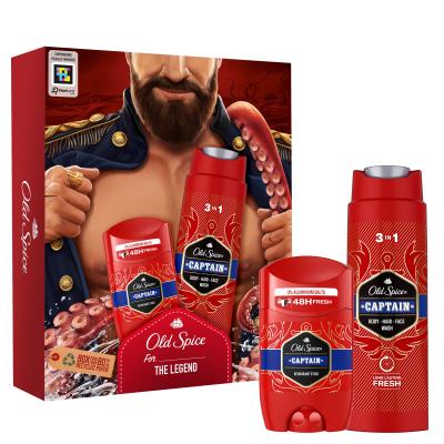 Old Spice Captain Darilni set deodorant v stiku 50 ml + gel za prhanje 3v1 250 ml