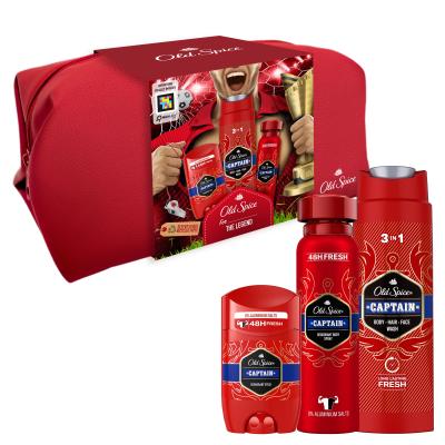 Old Spice Captain Darilni set deodorant v stiku 50 ml + gel za prhanje 3v1 250 ml + deodorant 150 ml + kozmetična torbica