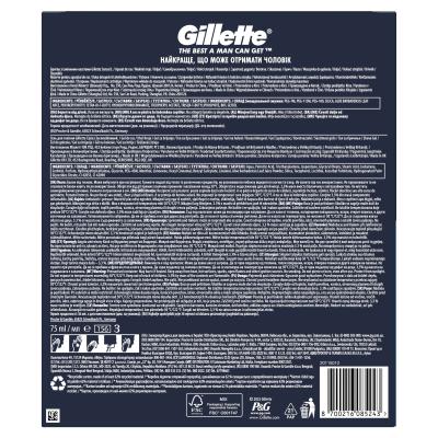 Gillette Sensor3 Sensitive Darilni set brivnik Sensor3 1 kos + nadomestne britvice Sensor3 5 kos + gel za britje Series Shave Gel Soothing Aloe Vera 75 ml