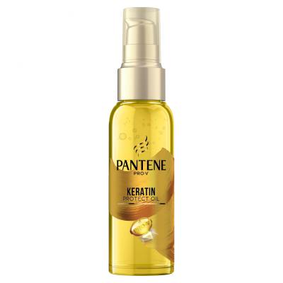 Pantene PRO-V Your Golden Me Time Kit Darilni set šampon Intensive Repair 250 ml + balzam Intensive Repair 200 ml + olje za lase Keratin Protect Oil 100 ml + intenzivna nega za lase Serum Shots Intensive Repair 3x15 ml + kozmetična torbica