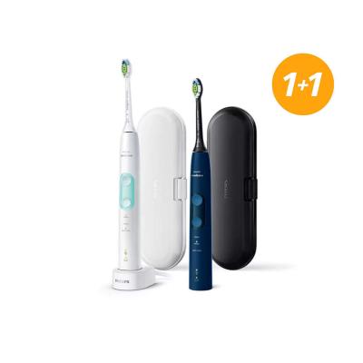 Philips Sonicare 5100 Protective Clean HX6851/34 Darilni set sonična zobna ščetka Sonicare 5100 Protective Clean Navy Blue 1 kos + sonična zobna ščetka Sonicare 5100 Protective Clean White 1 kos