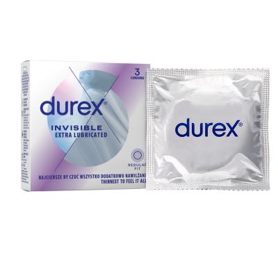 Durex Invisible Extra Lubricated Kondomi za moške Set