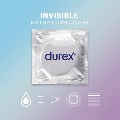 Durex Invisible Extra Lubricated Kondomi za moške Set