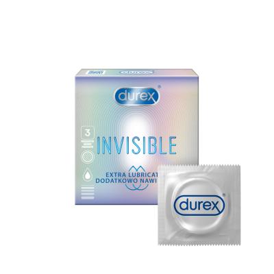 Durex Invisible Extra Lubricated Kondomi za moške Set