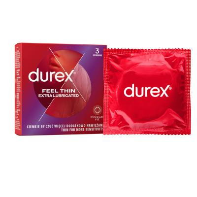Durex Feel Thin Extra Lubricated Kondomi za moške Set