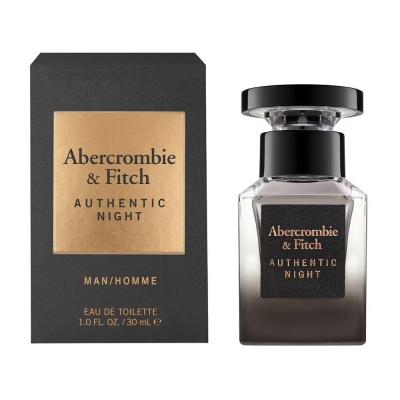 Abercrombie &amp; Fitch Authentic Night Toaletna voda za moške 30 ml