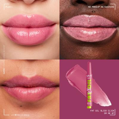 NYX Professional Makeup Fat Oil Slick Click Balzam za ustnice za ženske 2 g Odtenek 07 DM Me