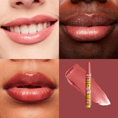 NYX Professional Makeup Fat Oil Slick Click Balzam za ustnice za ženske 2 g Odtenek 03 No Filter Needed