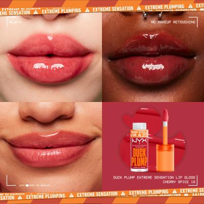 NYX Professional Makeup Duck Plump Glos za ustnice za ženske 6,8 ml Odtenek 19 Cherry Spice