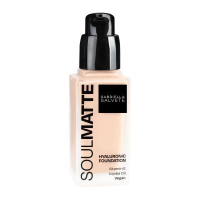 Gabriella Salvete Soulmatte Hyaluronic Foundation Puder za ženske 30 ml Odtenek 02C Ivory Cold