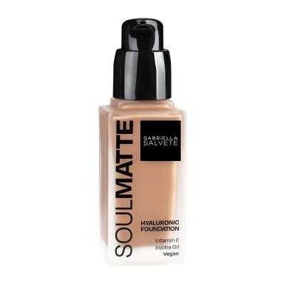 Gabriella Salvete Soulmatte Hyaluronic Foundation Puder za ženske 30 ml Odtenek 05 Warm Tan