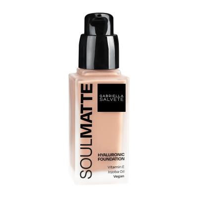 Gabriella Salvete Soulmatte Hyaluronic Foundation Puder za ženske 30 ml Odtenek 03N Beige Neutral