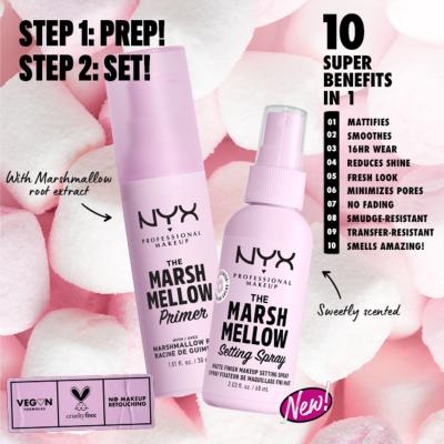 NYX Professional Makeup Marshmellow Setting Spray Fiksator za ličila za ženske 60 ml