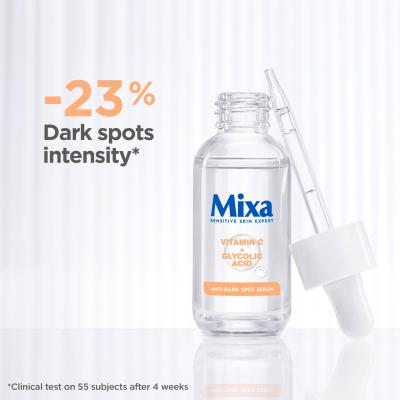 Mixa Vitamin C + Glycolic Acid Anti-Dark Spot Serum Serum za obraz za ženske 30 ml