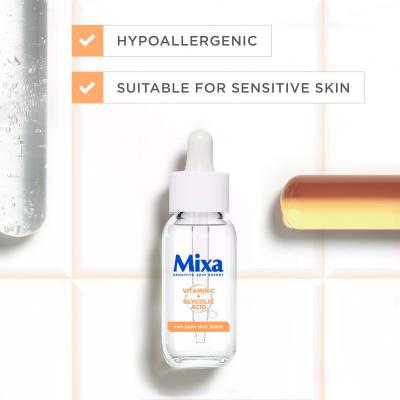 Mixa Vitamin C + Glycolic Acid Anti-Dark Spot Serum Serum za obraz za ženske 30 ml