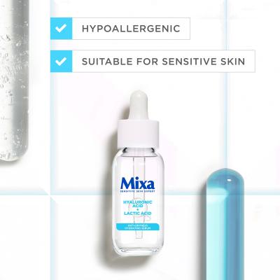 Mixa Hyaluronic Acid + Lactic Acid Anti-Dryness Hydrating Serum Serum za obraz za ženske 30 ml