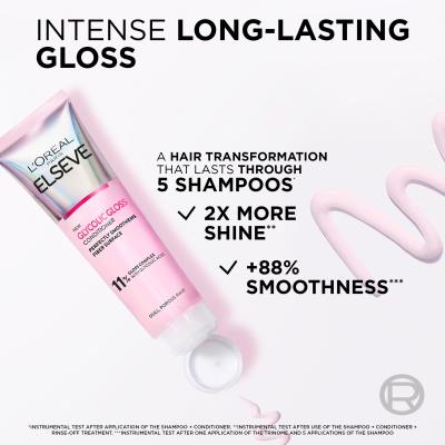 L&#039;Oréal Paris Elseve Glycolic Gloss Conditioner Balzam za lase za ženske 150 ml