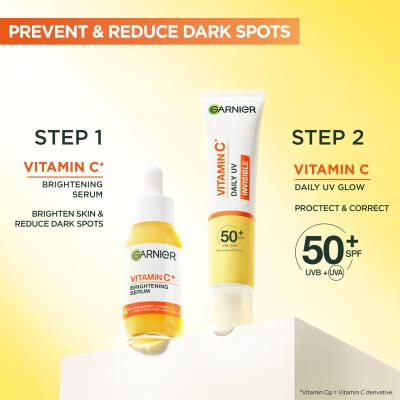 Garnier Skin Naturals Vitamin C Daily UV Invisible SPF50+ Dnevna krema za obraz za ženske 40 ml