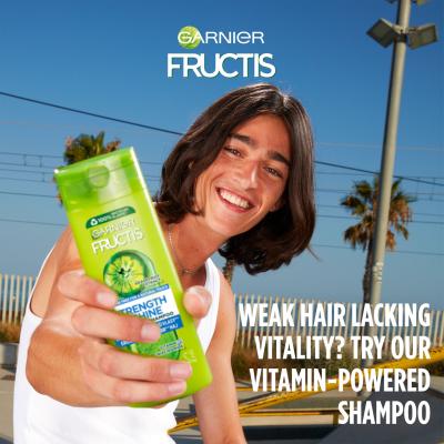 Garnier Fructis Strength &amp; Shine Fortifying Shampoo Šampon za ženske 250 ml