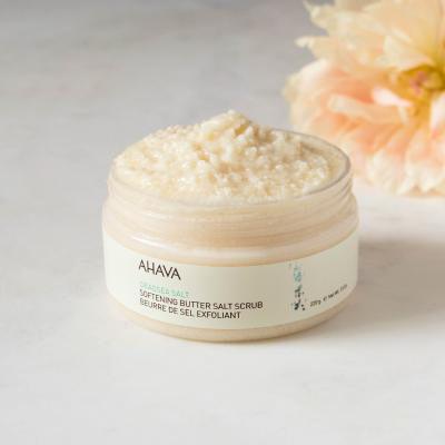 AHAVA Deadsea Salt Softening Butter Salt Scrub Piling za telo za ženske 220 g