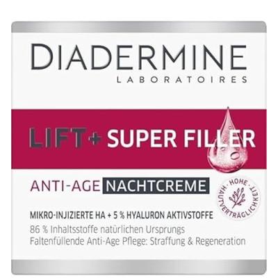 Diadermine Lift+ Super Filler Anti-Age Night Cream Nočna krema za obraz za ženske 50 ml