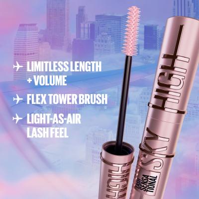 Maybelline Lash Sensational Sky High Maskara za ženske 7,2 ml Odtenek Blue Mist